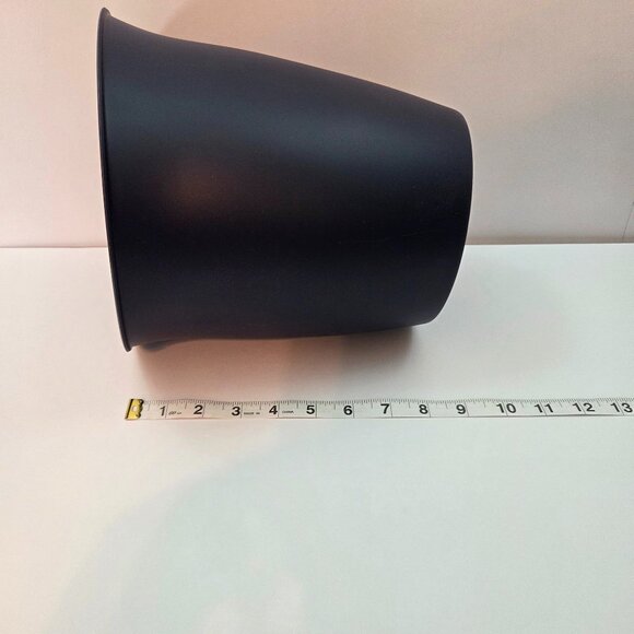 NWT - Essential Home Plastic Navy Waste Bin - Flared rim w/smooth matte finish - Picture 3 of 9